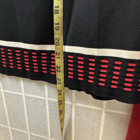 Sarah Spencer,Woman,Sweater Cashmere Red+Skirt Black Rayon Set,Sz S,Long Sleeve! - Picture 13 of 13